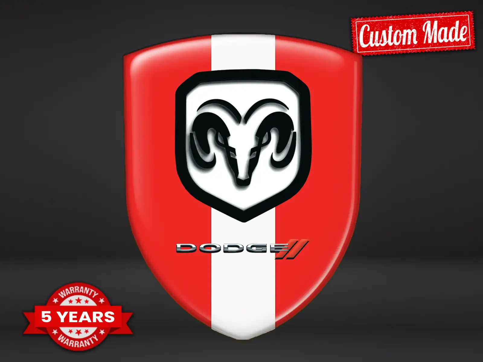 Dodge Heckscheibenaufkleber Exklusiv Minimal Anpassbar